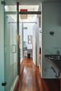 Modern home with Bath Room, Medium Hardwood Floor, Stone Counter, Drop In Sink, and Open Shower. 'Mountain House' - Master Ensuite Photo 10 of Mountain House Modern