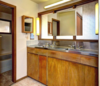 Modern home with Bath Room and Metal Counter. Custom stainless steel counter tops (they were doctors!) in all the bathrooms. Photo 5 of Weaver Drive