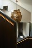 Modern home with Staircase, Stone Tread, and Wood Railing. Entrance hallway Photo 4 of Rock'n Roll