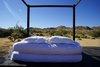 The view to the mountains in convertible mode Photo 7 of Joshua Tree Case Study Cabin modern home