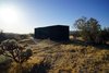 Cabin at dawn in fully closed configuration. Photo 11 of Joshua Tree Case Study Cabin modern home