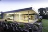 Modern home with Outdoor, Large Patio, Porch, Deck, Grass, Hardscapes, Shrubs, Walkways, Gardens, Concrete Patio, Porch, Deck, Boulders, Front Yard, and Metal Patio, Porch, Deck. North East corner - The Grill'n Chill zone from mishacks' modular design system. Photo of 01 White Shack.