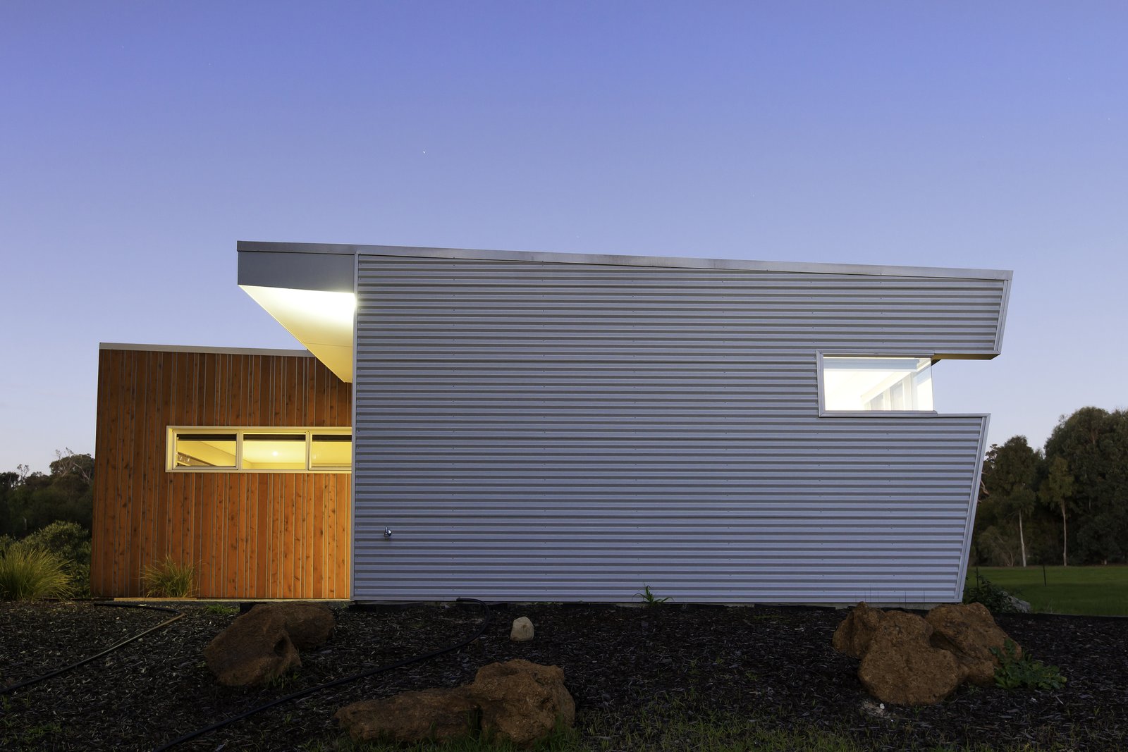 West Elevation - Private Chill zone from mishacks' modular design system.