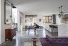 Modern home with Chair, Table, Stools, Bar, Pendant Lighting, Concrete Floor, Windows, Picture Window Type, and Metal. Charmed Photo 8 of The Charm Townhouse