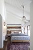 Modern home with Bedroom, Bed, Dresser, Pendant Lighting, Medium Hardwood Floor, and Table Lighting. The Charm Townhouse - Master bedroom Photo 12 of The Charm Townhouse