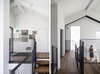 Modern home with Metal Tread, Wood Tread, Metal Railing, Interior, Swing Door Type, Windows, and Metal. The Charm Townhouse - Upper level Photo 17 of The Charm Townhouse
