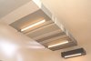 Modern home with Living Room and Ceiling Lighting. Soffit over rear end of main multi-mode room Photo 10 of Facade/Fasad