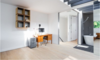 Modern home with Office, Chair, Desk, Shelves, Storage, and Light Hardwood Floor. Top Floor/Master Photo 7 of East Pender home