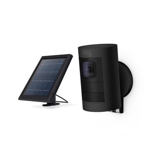 Ring's new Stick Up Cam camera can be placed indoors or outdoors, has battery-powered or wired versions, comes in white or black, and can charge with a solar panel, making it a very versatile option. 