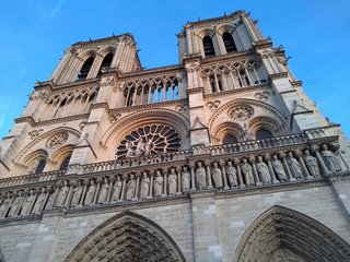 The cathedral's towers before the fire.