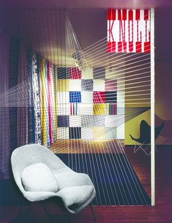 Archival Knoll images helped inform the exhibition.
