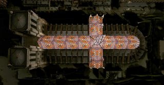 Aj6 Studio, based in Brazil, wants to take the cathedral's shining feature, its stained glass, and create an entire roof and spire from the material.