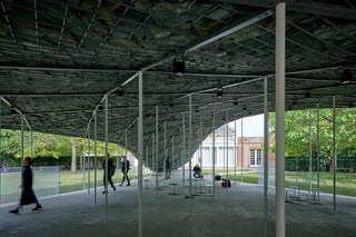The pavilion is traditionally used to host summer fundraising events for the publicly/privately-funded gallery.