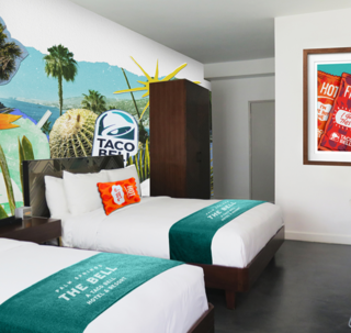 The Palm Springs location is a good fit for Taco Bell, a Southern California-based brand founded by Glen Bell in 1962.