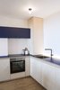 The kitchen with multiplex boards and blue formica Photo 7 of Raphaël modern home