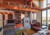 Modern home with Living Room, Bench, and Bookcase. Family Room Photo 4 of Timberidge