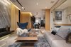 Modern home with Living Room, Ceiling Lighting, Marble Floor, Rug Floor, and Sofa. When not in use, the screen can be tucked away in a grille in the ceiling, restoring the marble's role as the visual centerpiece of the living room. This also let the space go back to its function as a place for living and everyday residential activities.
Photo 5 of During the strolling