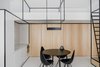 Modern home with Living Room, Pendant Lighting, and Chair. Living open space + mezzanine (bedroom) Photo 12 of Wireframe