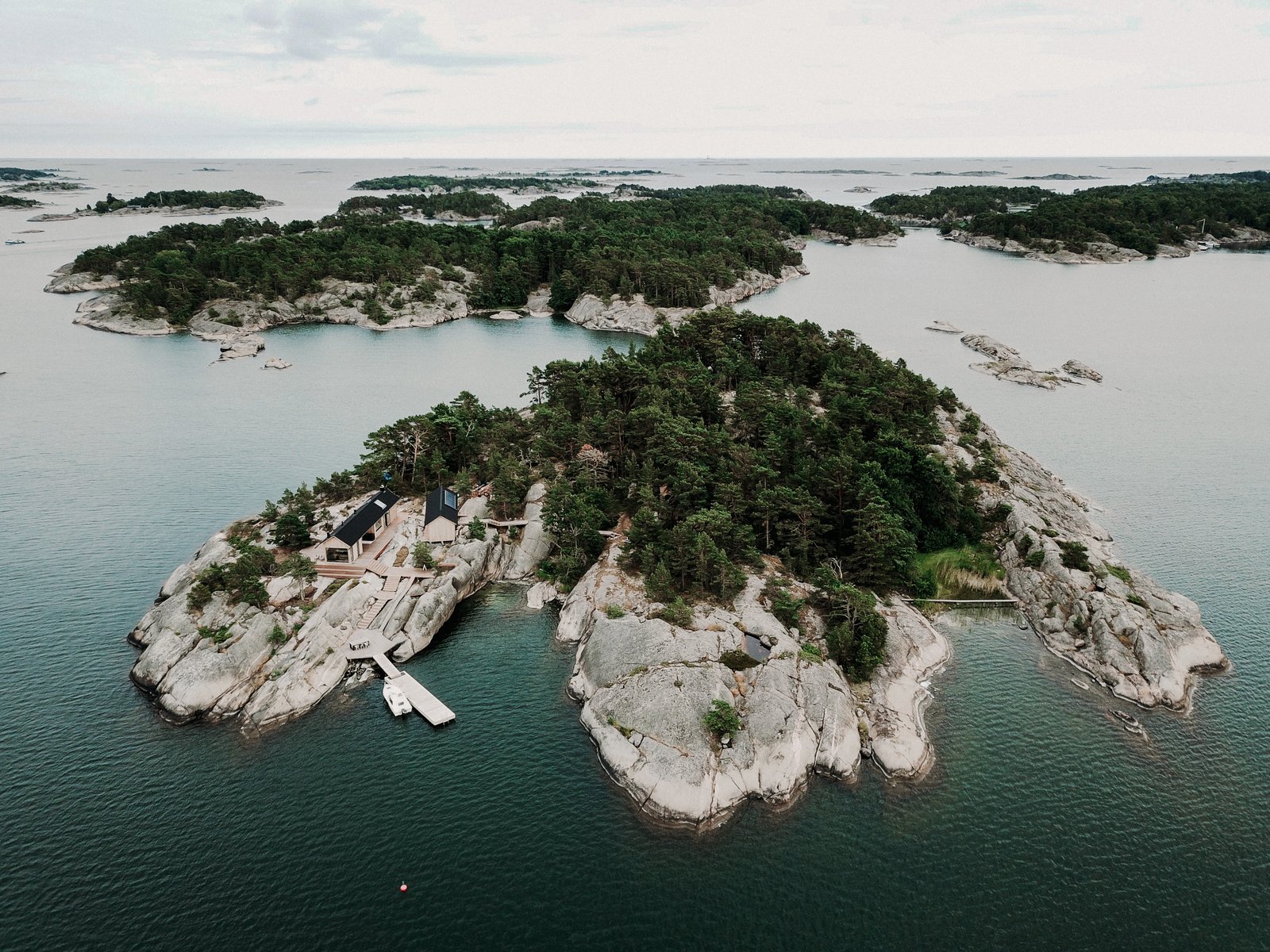 Photo 1 of 14 in These SelfSufficient Island Cabins in Finland Have All the Comforts of Home
