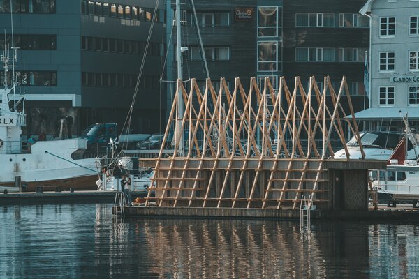 Located in Tromsø’s harbor, this sauna is open to the public.