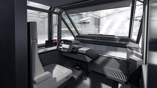 The MPDV’s interior can be customized to suit the driver and business.