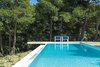 Modern home with Outdoor, Infinity Pools, Tubs, Shower, Lap Pools, Tubs, Shower, Large Patio, Porch, Deck, Metal Fences, Wall, and Trees. The longitudinal swimming pool reenacts a narrow stream coming through a canyon at a lower level Photo 2 of The Wedge House