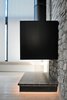 Modern home with Living Room and Hanging Fireplace. Fireplace detail Photo 18 of The Wedge House