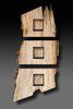 Modern home with Shelves and Living Room. "Triple Spalted" 8 Ft Original Signed Wall Sculpture Eco Art by William Alburger Photo of "Triple Spalted" 8 Ft Original Signed Wall Sculpture Eco Art by William Alburger