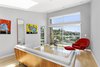 Modern home with Living Room, Light Hardwood Floor, Sofa, Chair, Ceiling Lighting, and Recessed Lighting. Living area opens up to beautiful hillside views Photo of Franklin Hills Modern