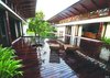 Modern home with Outdoor, Swimming Pools, Tubs, Shower, Small Pools, Tubs, Shower, Trees, Shrubs, Grass, Hardscapes, Gardens, Walkways, Flowers, Large Patio, Porch, Deck, Wood Patio, Porch, Deck, Decking Patio, Porch, Deck, and Landscape Lighting. Another most noteworthy feature is the well thought out design of the rainwater harvesting system which captures 100% of the rainwater that falls on the extensive 12000 square feet roof surface. During rains, the water is collected in the single central gutter where-from it flows down in the form of waterfalls, gargoyles and other attractive outlets and is finally channeled around the house where it is made to naturally percolate to the ground, thereby recharging the ground water table. There is an extensive network of subterranean channels around the site which is allowed to percolate to the ground. This intelligent arrangement goes a long way in replenishing the ground water in this area.
Photo 4 of The Flying House