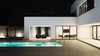 Modern home with Outdoor, Walkways, Back Yard, Large Pools, Tubs, Shower, Swimming Pools, Tubs, Shower, Tile Patio, Porch, Deck, Large Patio, Porch, Deck, and Landscape Lighting. WH Residence | M3 Architects Photo 7 of WH Residence