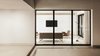 Modern home with Living Room, Sofa, Chair, Ceiling Lighting, Floor Lighting, Ceramic Tile Floor, and Travertine Floor. WH Residence | M3 Architects Photo 8 of WH Residence