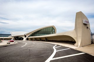 This 1962 Eero Saarinen-designed landmark now holds the TWA Hotel.