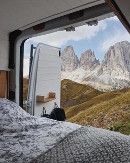 There's no beating this view from bed.