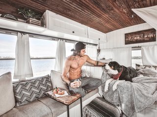 Conte and his pup.