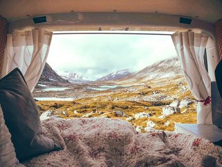 The view from the bed. 
