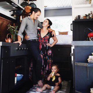The whole family hangs in the kitchen. 