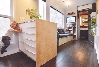 Storage doubles as a playground.
