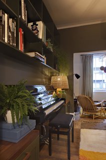 New, bespoke shelving was added to the ground floor of the house.