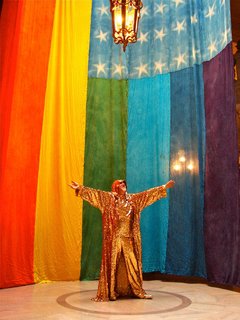 Gilbert Baker at San Francisco City Hall.
