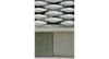 Modern home with Concrete Siding Material, Vinyl Siding Material, House Building Type, Windows, Sliding Window Type, and Metal. The latticework made of Corian® resin thermoformed shapes Photo 14 of House on the Lake