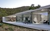 Modern home with Outdoor, Hardscapes, Concrete Patio, Porch, Deck, and Back Yard. At dusk. Photo 5 of La Mira Ra