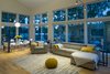 View of dining room and living room in the evening Photo 13 of Khabensky Residence modern home