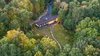 Modern home with Exterior, Wood Siding Material, Metal Roof Material, House Building Type, and Shed RoofLine. Birds eye view Photo 15 of Dickerman Residence