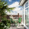 Modern home with Outdoor and Rooftop. Master Bedroom Terrace Photo of City Penthouse