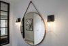 Modern home with Hallway, Light Hardwood Floor, and Medium Hardwood Floor. Foyer glazing and mirror detail shot. Photo 9 of Upper East Side Oasis