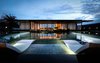 Modern home with Exterior, House Building Type, Metal Roof Material, and Stone Siding Material. Front View Photo of Pavilion Ponderosa
