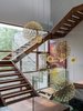 Modern home with Staircase, Metal Tread, Wood Tread, and Glass Railing. Floating Staircase Photo 5 of RSA Residence