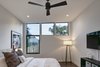 Modern home with Bedroom, Bed, Lamps, Shelves, Storage, Ceiling Lighting, Recessed Lighting, and Porcelain Tile Floor. Reconfigured windows maximize daylight in the bedrooms. Photo 8 of 328 Koser