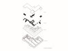 Exploded axonometric drawing. Photo 4 of Whiteline Residence modern home